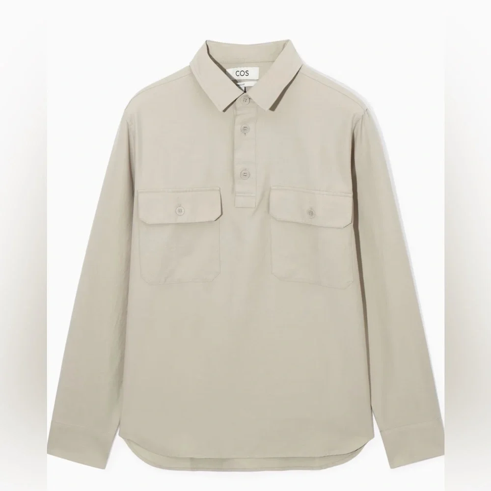 COS Men's Beige Shirt - Picture 1 of 4